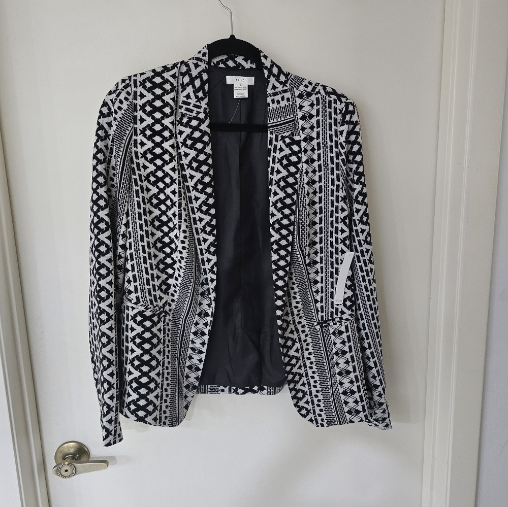 NWT BCNU Black & White Print Blazer Size Small